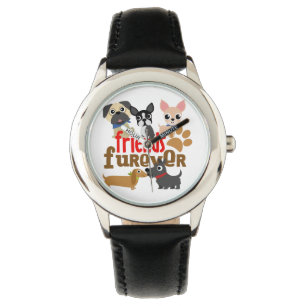Friends Furever Dogs Puppies Horloge