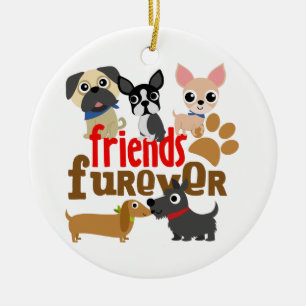 Friends Furever Dogs Puppies Keramisch Ornament