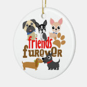 Friends Furever Dogs Puppies Keramisch Ornament (Links)