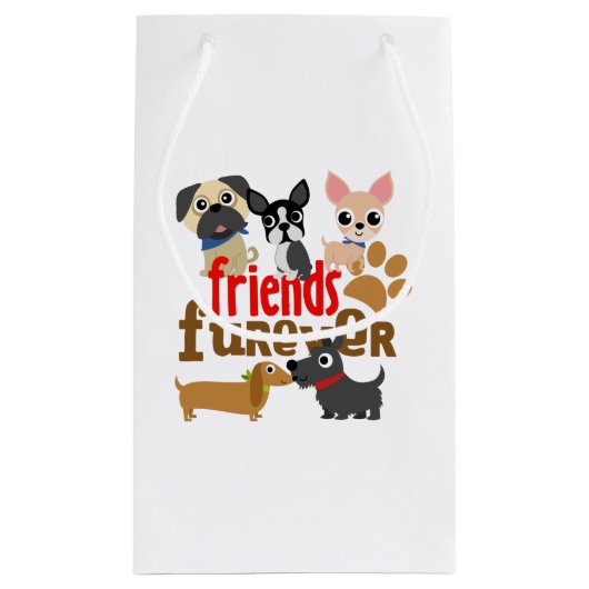 Friends Furever Dogs Puppies Klein Cadeauzakje (Achterkant)