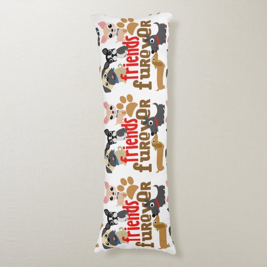 Friends Furever Dogs Puppies Lichaamskussen (Voorkant Verticaal)