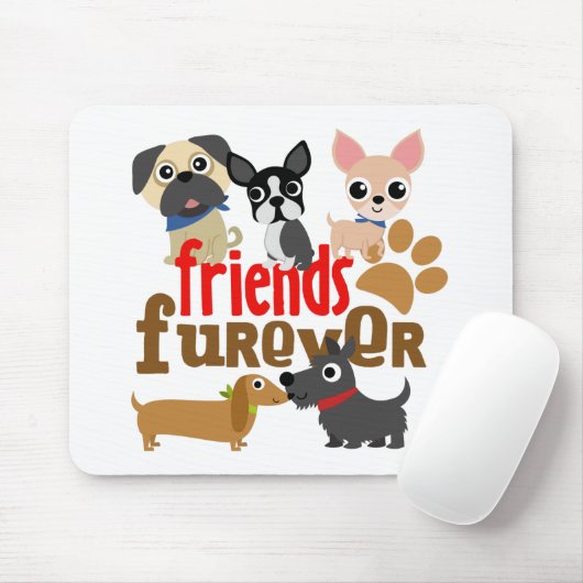 Friends Furever Dogs Puppies Muismat (Met muis)