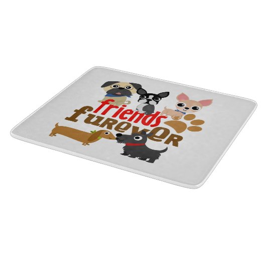 Friends Furever Dogs Puppies Snijplank (Hoek)