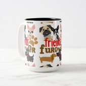 Friends Furever Dogs Puppies Tweekleurige Koffiemok (Voorkant links)