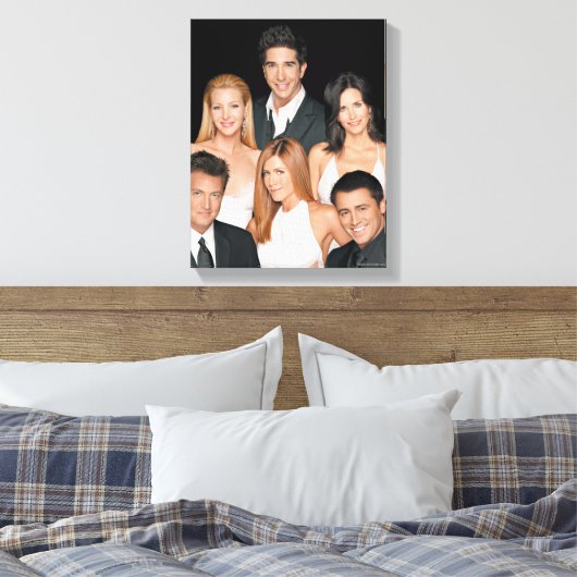 FRIENDS™ | Gegoten in formeel Draag kleding Canvas Afdruk (Insitu (Slaapkamer))