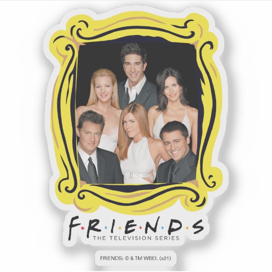 FRIENDS™ | Gegoten in formeel Draag kleding Sticker (Voorkant)
