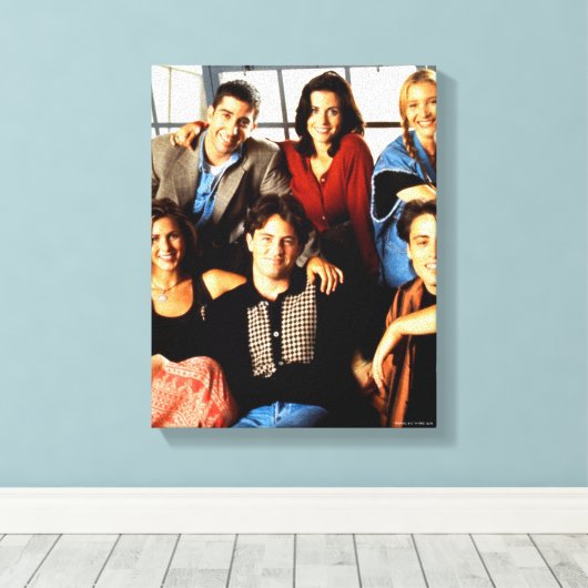 FRIENDS™ | Gegoten in het appartement van Monica Canvas Afdruk (Insitu (Houten vloer))