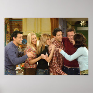 FRIENDS™   Gegoten Thanksgiving Groep Hug Poster