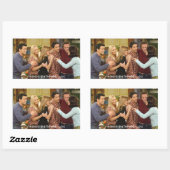 FRIENDS™ | Gegoten Thanksgiving Groep Hug Rechthoekige Sticker (Vel)