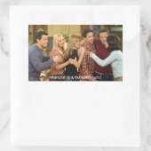 FRIENDS™ | Gegoten Thanksgiving Groep Hug Rechthoekige Sticker (Tas)
