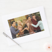 FRIENDS™ | Gegoten Thanksgiving Groep Hug Rechthoekige Sticker (Envelop)
