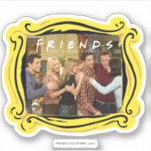 FRIENDS™ | Gegoten Thanksgiving Groep Hug Sticker (Voorkant)