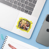 FRIENDS™ | Gegoten Thanksgiving Groep Hug Sticker (Laptop met iPhone)