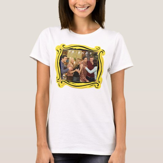 FRIENDS™ | Gegoten Thanksgiving Groep Hug T-shirt (Voorkant)