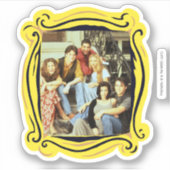 FRIENDS™ | Gegoten vergadering op de stoep Sticker (Voorkant)