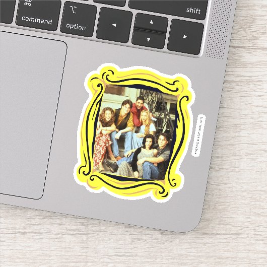 FRIENDS™ | Gegoten vergadering op de stoep Sticker (Detail)
