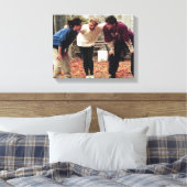 FRIENDS™ | Geller Bowl Team Monica Canvas Afdruk (Insitu (Slaapkamer))