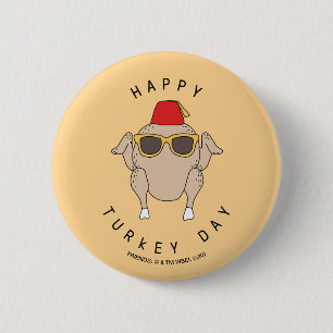 FRIENDS™ Gelukkig Turkije Day Ronde Button 5,7 Cm