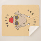 FRIENDS™ | Gelukkig Turkije Day Sherpa Deken (Voorkant (horizontaal))