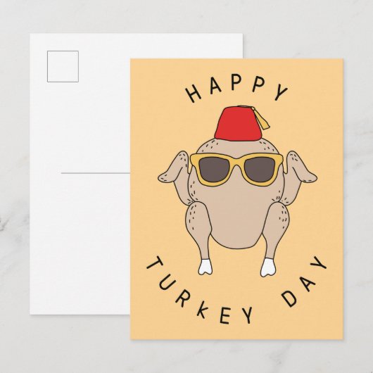 FRIENDS™ | Gelukkig Turkije Day Uitnodiging Briefkaart (Voorkant / Achterkant)