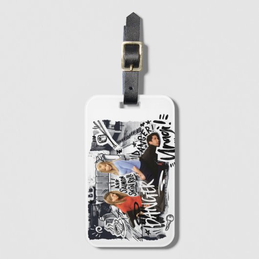 FRIENDS™ | Gevaar! Unagi. Bagagelabel (Voorkant (verticaal))