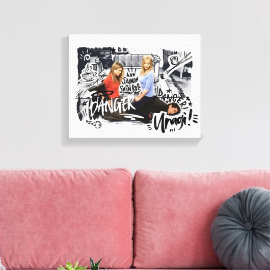 FRIENDS™ | Gevaar! Unagi. Canvas Afdruk (Insitu (Woonkamer))