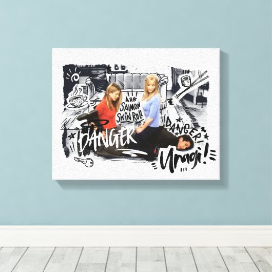 FRIENDS™ | Gevaar! Unagi. Canvas Afdruk (Insitu (Houten vloer))