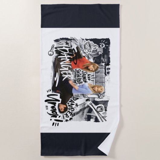 FRIENDS™ | Gevaar! Unagi. Strandlaken (Voorkant)