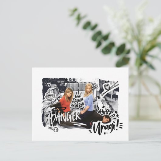 FRIENDS™ | Gevaar! Unagi. Uitnodiging Briefkaart (Staand voorkant)