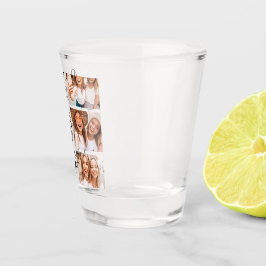 Friends Gift BFF Friendship Photo Collage Shot Glas (Rechts)