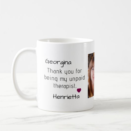 friends gift thank you for being my therapist koffiemok (Links)