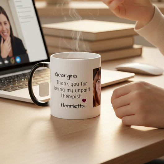 friends gift thank you for being my therapist magische mok