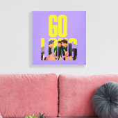 FRIENDS™ | Go Long Citaat Canvas Afdruk (Insitu (Woonkamer))