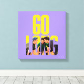 FRIENDS™ | Go Long Citaat Canvas Afdruk (Insitu (Houten vloer))