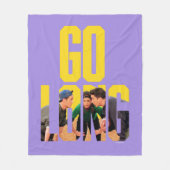 FRIENDS™ | Go Long Citaat Fleece Deken (Voorkant)