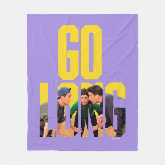 FRIENDS™ | Go Long Citaat Fleece Deken (Voorkant)