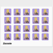 FRIENDS™ | Go Long Citaat Vierkante Sticker (Vel)