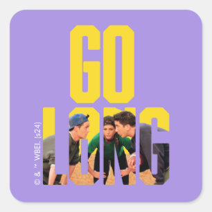 FRIENDS™   Go Long Citaat Vierkante Sticker