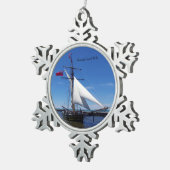 Friends Good Will ball of snowflake ornamet Tin Sneeuwvlok Ornament (Rechts)