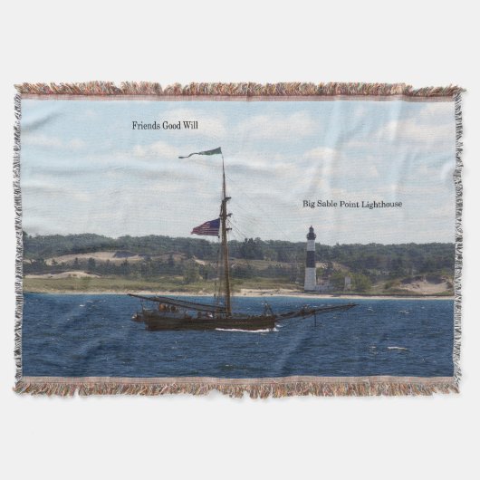 Friends Good Will & Big Sable woven deken (Voorkant)