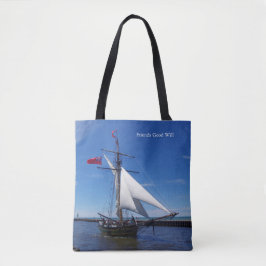 Friends Good Will over de hele canvas tas
