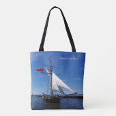 Friends Good Will over de hele canvas tas (Achterkant)