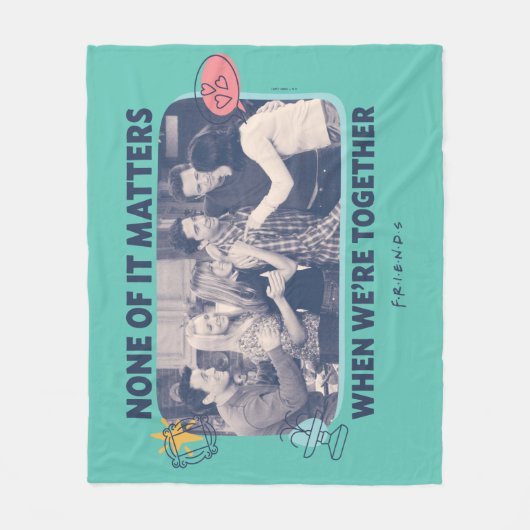 FRIENDS™ | Groep Hug Fleece Deken (Voorkant)