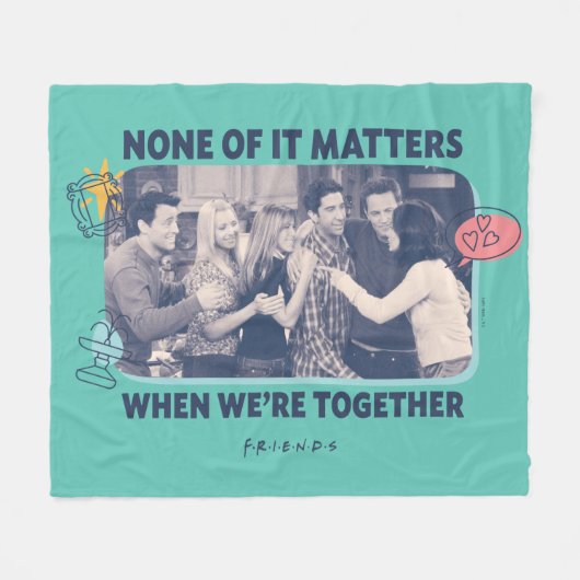 FRIENDS™ | Groep Hug Fleece Deken (Voorkant (Horizontaal))