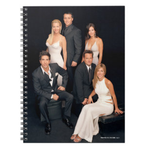 FRIENDS™ Groep in zwart en wit formeel kleding Notitieboek