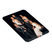 FRIENDS™ | Groep in zwart-wit formeel pak Magneet (Rechterzijde)