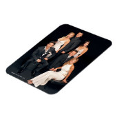 FRIENDS™ | Groep in zwart-wit formeel pak Magneet (Linkerzijde)