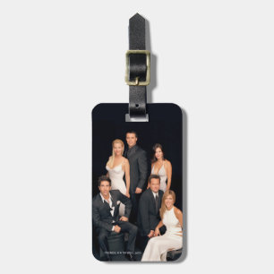 FRIENDS™ Groep in zwart-wit — Formulier Draag Bagagelabel