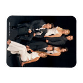 FRIENDS™ | Groep in zwart-wit — Formulier Draag Magneet (Horizontaal)