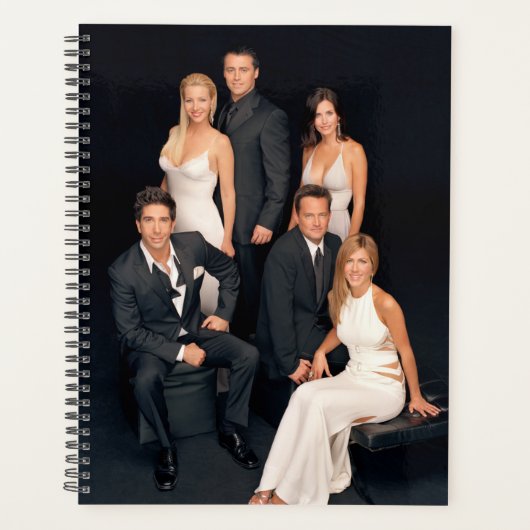 FRIENDS™ | Groep in zwart-wit — Formulier Draag Planner (Voorkant)